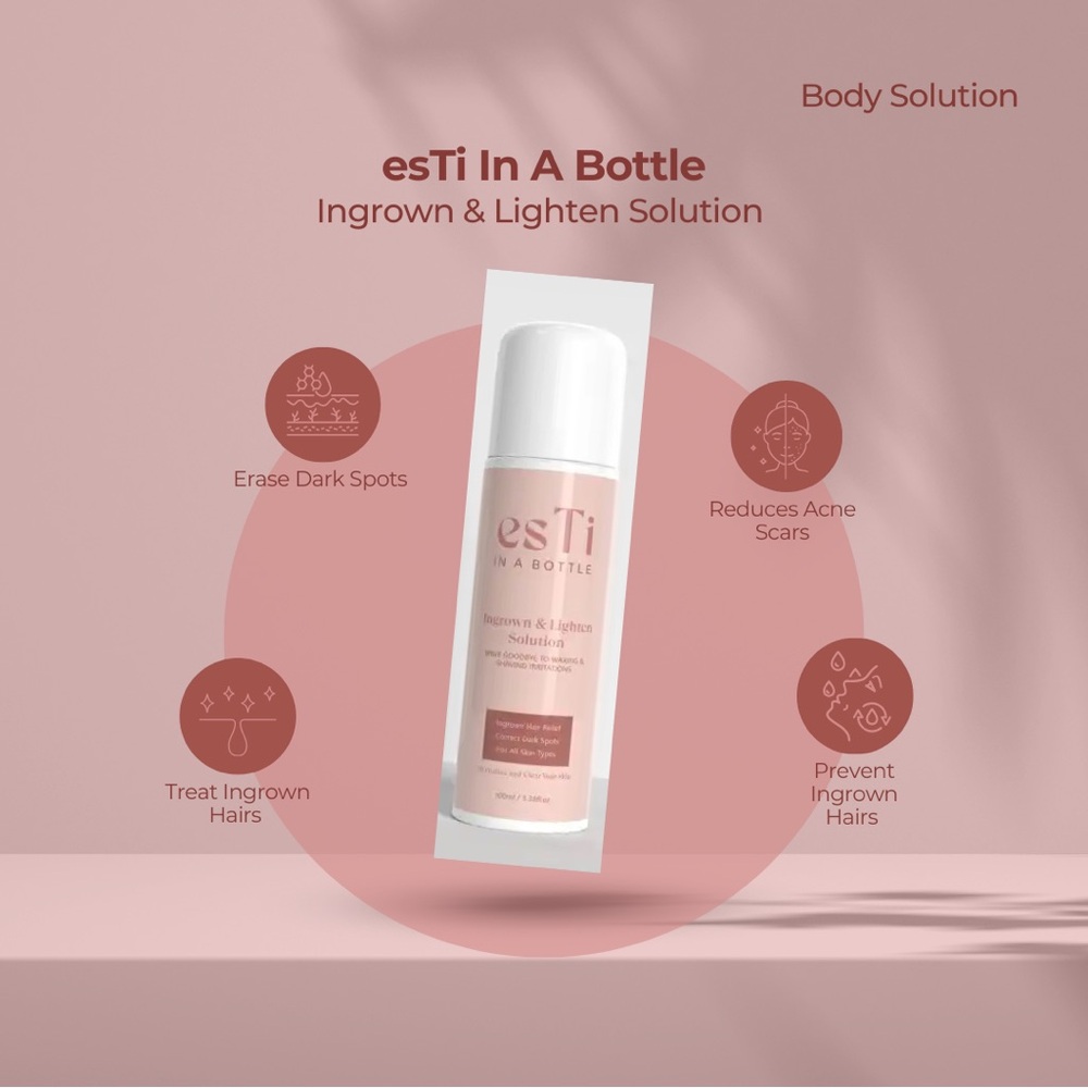 esTi In A Bottle | Ingrown Hair & Skin Lightening Solution – 1 oz